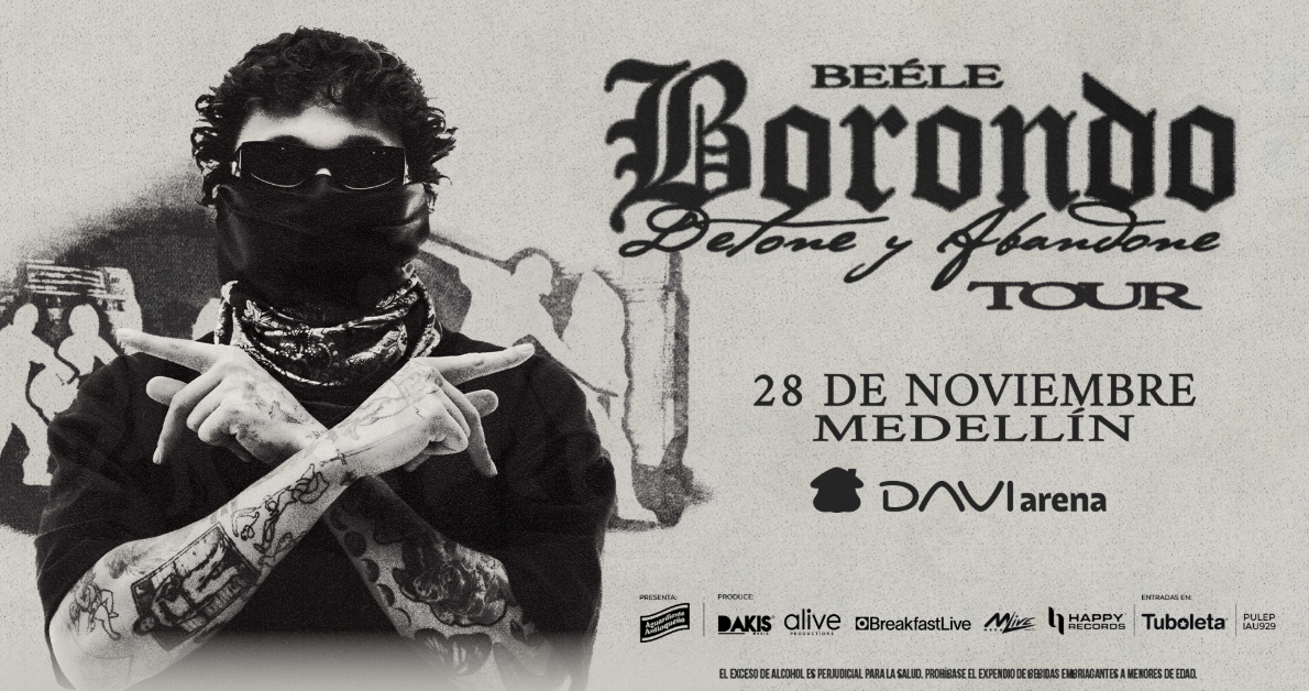 Beéle llega el 28 de noviembre al Davi Arena de Medellín con su "Borondo Tour"